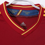 2012 Spain Home Red Retro Soccer Jersey