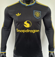 2025/26 M Utd Third Player Version Long Sleeve Soccer Jersey