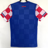 2010 Croatia Away Royal Blue Retro Soccer Jersey