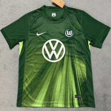 2025/26 Wolfsburg Home Green Fans Soccer Jersey