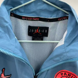2026 PSG Fashion Light Blue Windbreaker