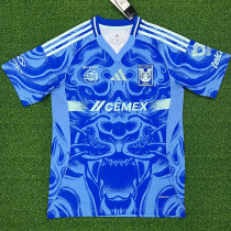 2025/26 Tigres Away Blue Fans Soccer Jersey
