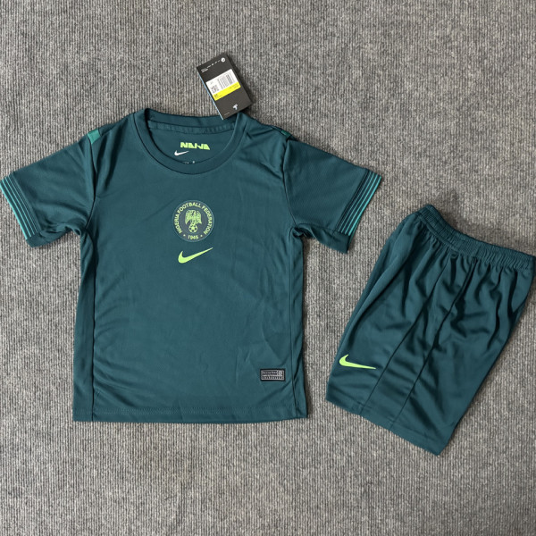 2025/26 Nigeria Away Green Kids Soccer Jersey