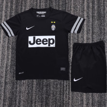 2012/2013 JUV Away Black Retro Kids Soccer Jersey