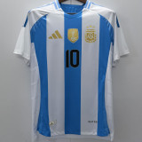 2024/25 Argentina Home Player Version Long Sleeve Jersey  (Have FlFA World Champion 2022 有胸前章)