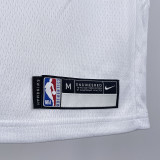 Nets DURANT #7 White Kids NBA Jersey 热压