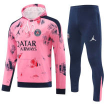 2025 PSG Pink Hoody Zipper Jacket Tracksuit
