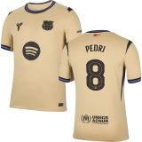 PEDRI # 8 BA 1:1 Quality Away Fans Soccer Jersey 2025/26 (UCL Font 欧冠字体 有号下广告) ★★
