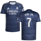 VINI JR． #7 RM 1:1 Quality Away Fans Soccer Jersey 2025/26（Laliga Font) ★★