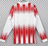 1991/1992 AS Cannes Home Retro Long Sleeve Soccer Jersey 戛纳