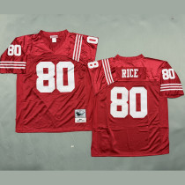 RICE #80 Men's San Francisco 49ers Retro NFL Jersey 49人