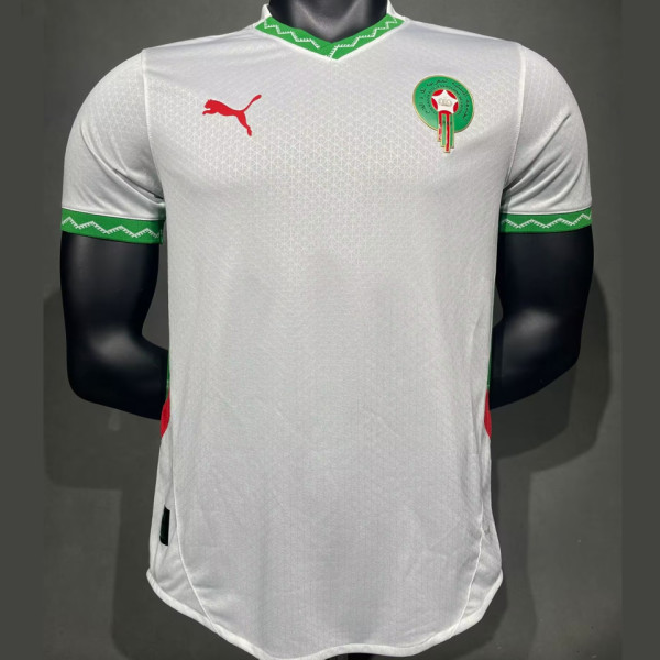 2025/26 Morocco Away White Player Version Soccer Jersey