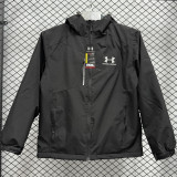 2025 UA Velvet Thickened Warm Black Outdoor Jacket #F4加绒冲锋衣