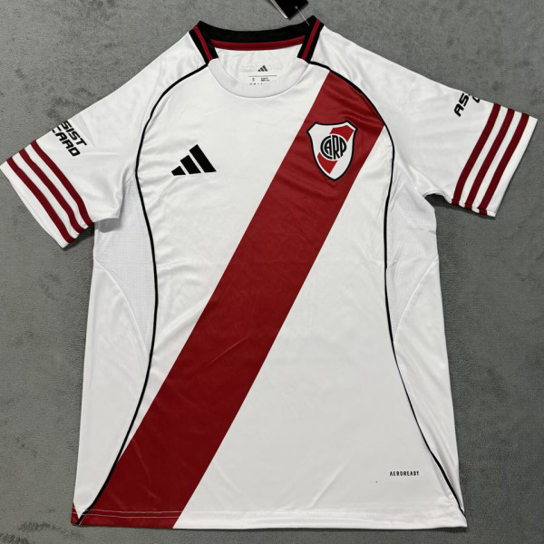 2025/26 River Plate Home White Fans Soccer Jersey