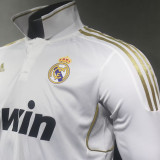 2011/12 RM Home Retro Long Sleeve Player Version Soccer Jersey 球员版