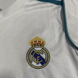 2017/18 RM Home White Retro Kids Long Sleeve Soccer Jersey 长袖