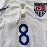 2014 U.S Home White Retro Soccer Jersey