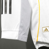 2025/26 RM Home White Long Sleeve Player Version Soccer Jersey