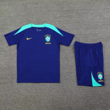 2025  Brazil Sapphire Blue Training Jersey(A Set)