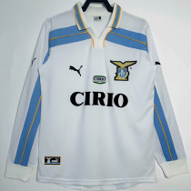 1999/2000 Lazio Third White Retro Long Sleeve Soccer Jersey