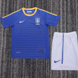 2010 Brazil Away Retro Kids Soccer Jersey