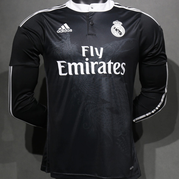 2014/15 RM Black Dragon Retro Player Version Long Sleeve Jersey 球员版 长袖