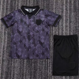 1990 England Black Kids Retro Soccer Jersey