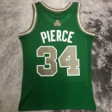 2007/08 Celtics PIERCE #34 Retro Green NBA Jerseys热压