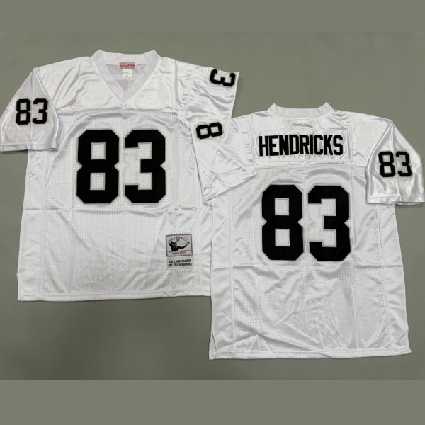 HENDRICKS #83 Men's Las Vegas Raiders Retro NFL Jersey 突袭者