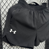 2025/26 UA Black Casual Double Layer Short Pants  D2501双层短裤