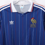 1982 France Home Blue Retro Soccer Jersey