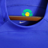 2022/23 Brazil Away 1:1 Quality Blue Fans Soccer Jersey