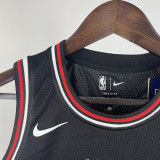 Bulls JORDAN #23 Black Kids NBA Jersey 热压