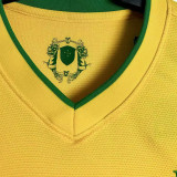2012/13 Brazil Home Yellow Retro Soccer Jersey