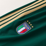 2026/27 Italy Green Hoody Zipper Jacket