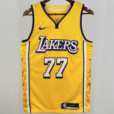 Lakers DONCIC #77 Yellow NBA Jerseys
