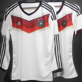 2014 Germany Home White Retro Player Version Soccer Jersey  3 Start 三星