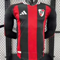 2025/26 River Plate Away Player Version Long Sleeve Jersey  长袖胸前空白版