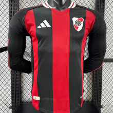 2025/26 River Plate Away Player Version Long Sleeve Jersey  长袖胸前空白版