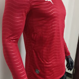 2026/27 Portugal Home Red Player Version Long Sleeve Soccer Jersey