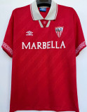 1994/96 Sevilla FC Away Red Retro Soccer Jersey