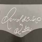 2005/06 RONALDINHO #10 BA Home Long Sleeve Retro Jersey(Have Pacth League Edition Signed联赛版有签名有章） ★★