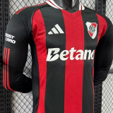 2025/26 River Plate Away Player Version Long Sleeve Jersey  长袖胸前广告