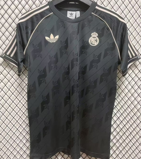 2025 RM Special Edition Black Retro style Fans Soccer Jersey