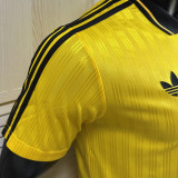 2025/26 AD x oasis #25 Yellow Retro Style Player Version Soccer Jersey (Have No.25 带号码）
