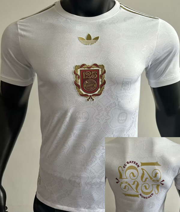 2025 BFC 125th Anniversary Edition White Player Version Soccer Jersey 背后125图案