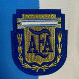 1986 Argentina Home Retro Long Sleeve Soccer Jersey
