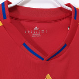 2010 Spain Home Red Retro Soccer Jersey