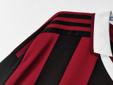 2009/10 AC Milan Home Long Sleeve Retro Soccer Jersey