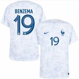 2022/23 France Away White Player Soccer Jersey